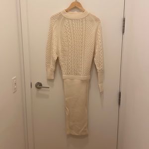 All saints ivory sweater dress